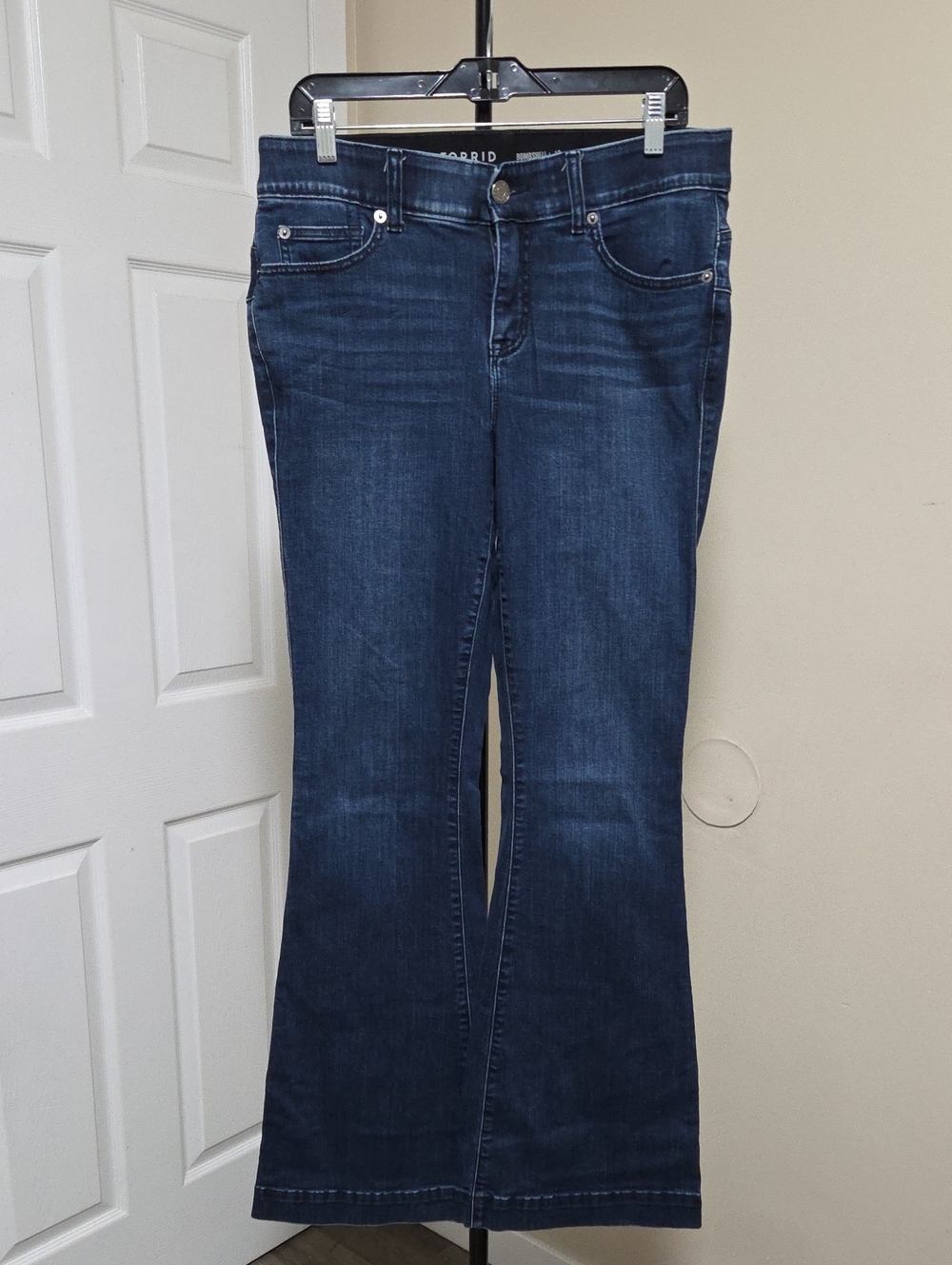 torrid Cotton Blend Dark Indigo Flare Jeans